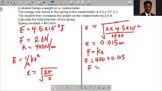 Aqa GCSE elastic potential energy