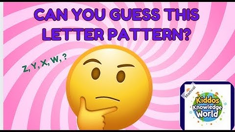 Can You Guess Letter Pattern 1| guess next letter| #patterns #quiz #learning @kiddosknowledgeworld