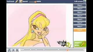 How to draw Stella from Winx club