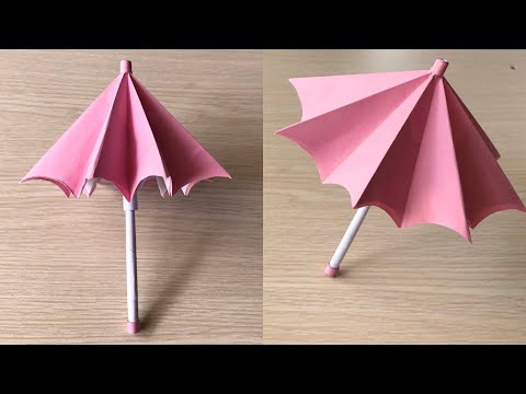 Video Cách làm cây dù bằng giấy #20 - youtube