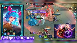 Cici ga takut turret | sakit Cici Juli 2026 | emblem dan build Cici 🥰🤩
