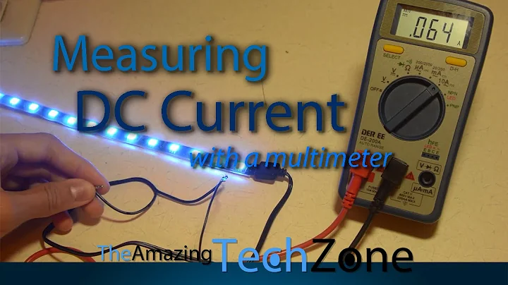 How to measure DC Current with a multimeter?