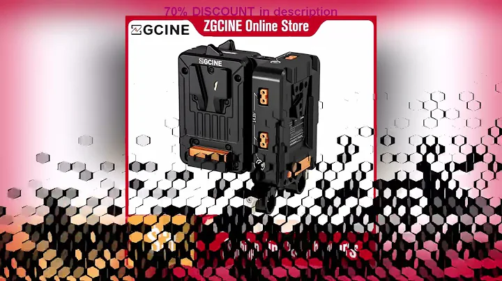 A must-have product! ZGCINE VM-HS2 Hot Swap Shark Fin Dual Micro V Mount Battery Plate Support Out