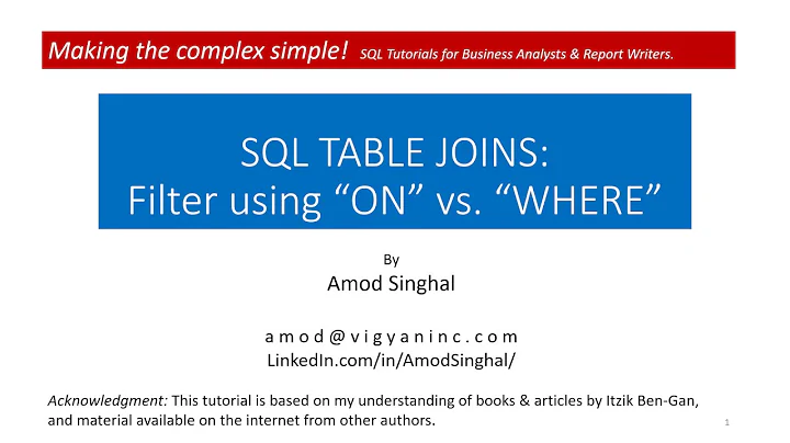 SQL JOIN: Condition in “ON” vs. “WHERE"