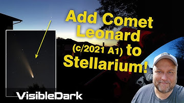 How to add a Comet to Stellarium (Comet Leonard example) #howto