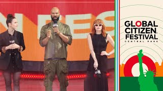 Global Citizen Festival Hosts Welcome the Crowd to NYC's Central Park | Global Citizen Festival 2023