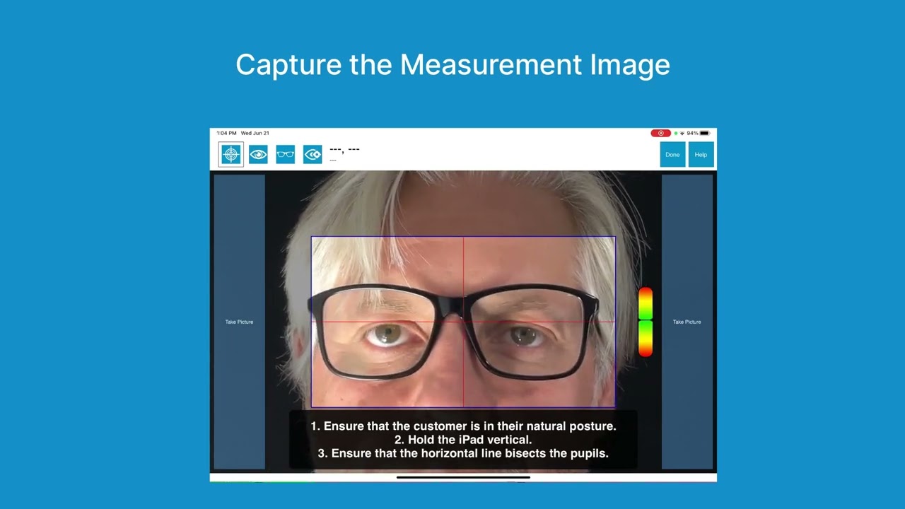 OptikamPad: No Device Measurement Mode | Fitting & Dispensing Tool For Eye Care Professionals