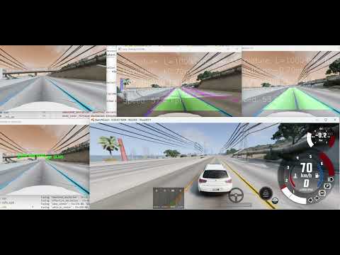 Autonomous Lane Keeping Demo: SCNN & OpenCV | Real-Time (BeamNG.tech)