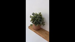 An Easy Floating Shelf (Using Dowels)