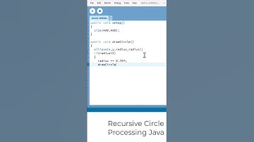 Recursive Circle Animation #shorts #chatgpt #code