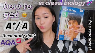 HOW TO GET A*/A IN ALEVEL BIOLOGY || best study techniques and advice + free resources! 🤩🧬