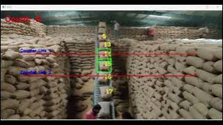 Gunny bags Count with YOLO || OpenCV