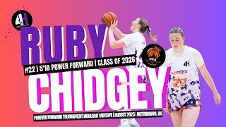 ✨ Ruby Chidgey | 5'10 Forward | Class of 2026 | Forever Forward Tournament Highlights (August 2025)