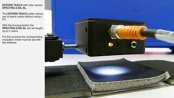 EXTERN TEACH with color sensor SPECTRO-3-DIL-SL.