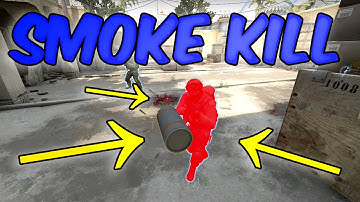 CS:GO | 1HP SMOKE Grenade KILL (on Dust2)