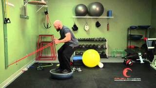 Back   Low Row with Tube on Bosu