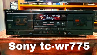 Sony double cassette deck. Model tc-wr775