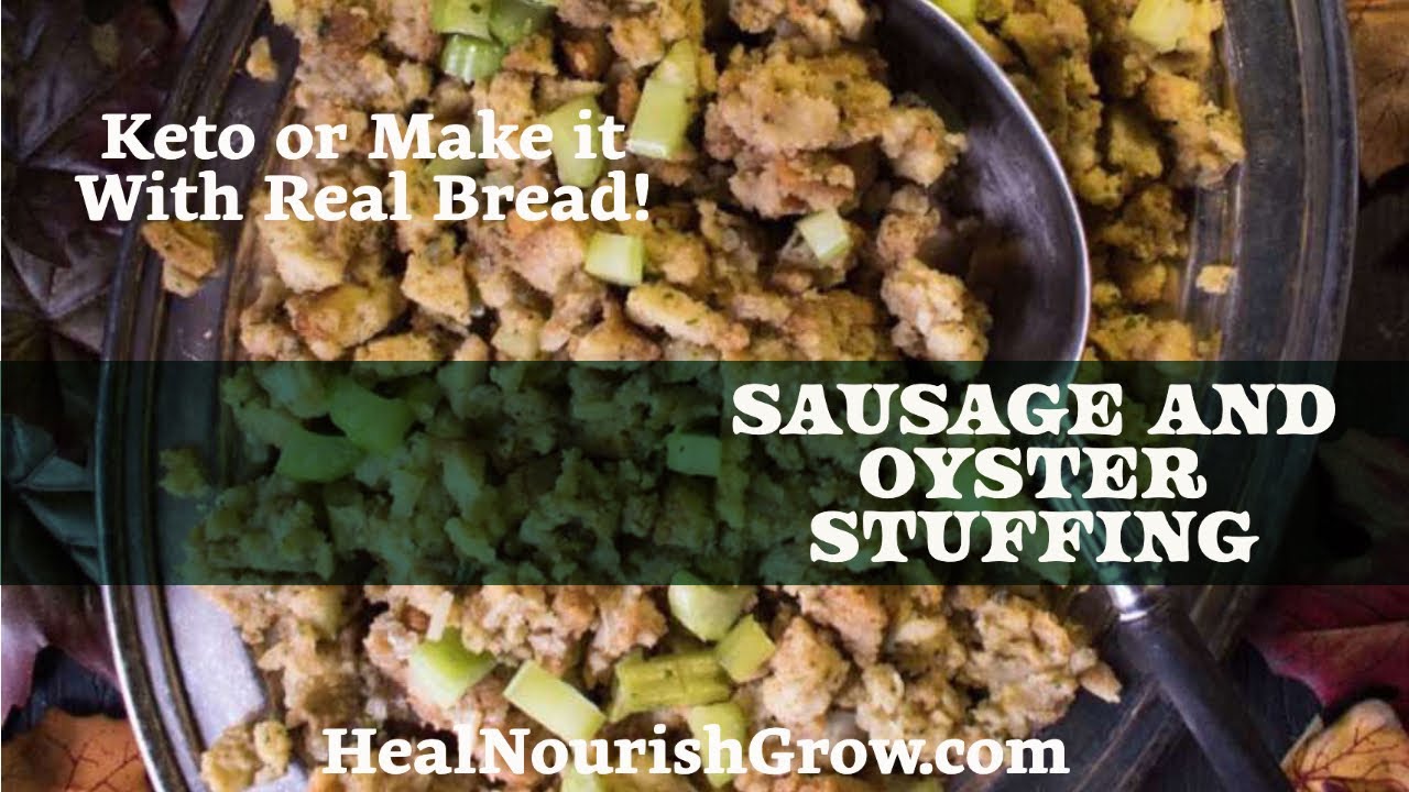 Sausage and Oyster Keto Stuffing YouTube