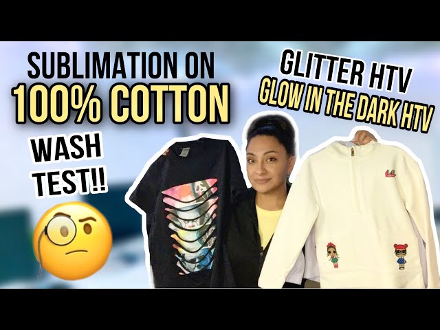 HOW TO USE SUBLIMATION HTV ON DARK FABRIC - SUBLIMATION ON COTTON