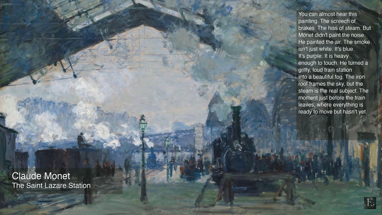 Claude Monet - The Saint Lazare Station - 2 Hours Screensaver