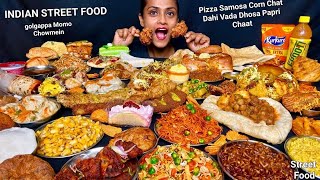Golgappa Momo Chole Bhature Paw Bhaji Bara Pao Raj Kachori Chowmein Roll Chicken Lollipop Eating 