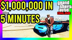 GTA 5 - HOW TO MAKE OVER $1,000,000 IN LESS THAN 5 MINUTES!!! SOLO NO REQUIREMENTS!!