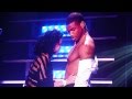 Fan kisses Trey Songz chest on Anticipation 2our at Oakland Paramount Theatre.1/2  [HD]