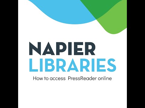 How to use PressReader at home - Napier Libraries
