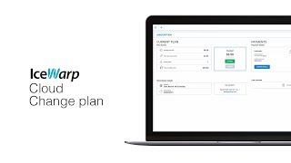 IceWarp Cloud: Change plan