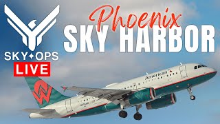 🔴LIVE Plane Spotting Phoenix Sky Harbor Airport (PHX) | LIVE Airport Action + ATC