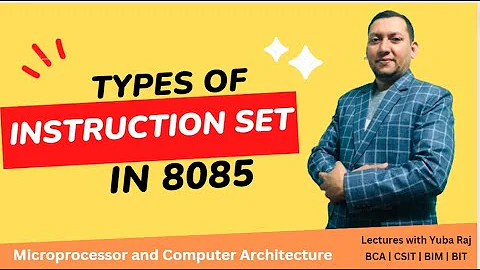Classification of Instruction Set in 8085 (Microprocessor and Computer Architecture)