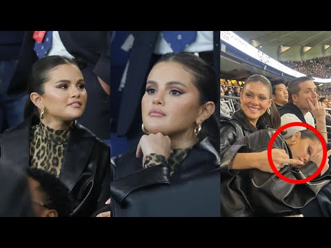 Selena Gomez at the PSG vs Marseille match in Paris