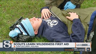 Scouts Learn Wilderness First Aid