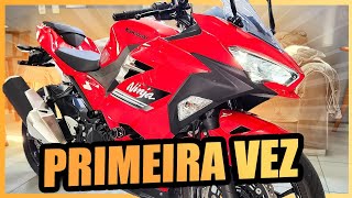 MOTO ESPORTIVA PARA INICIANTES *PILOTAMOS A KAWASAKI NINJA 400 PELA PRIMEIRA VEZ*