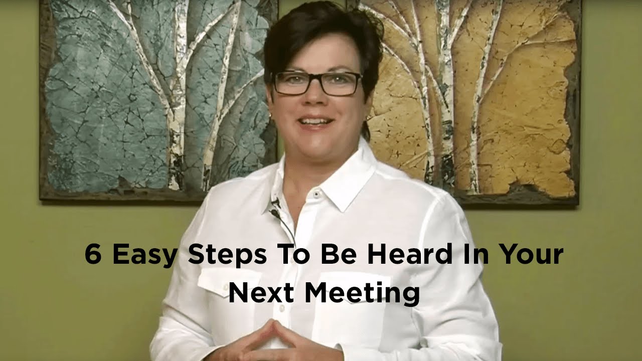 exercise 14.1 class 11 Episode 58: 6 Easy Steps to be Heard in Your Next Meeting