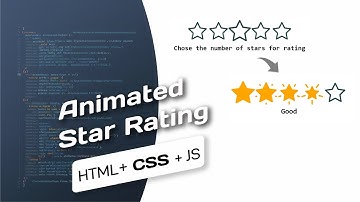 Animated Star Rating | HTML CSS and JS only #coding
