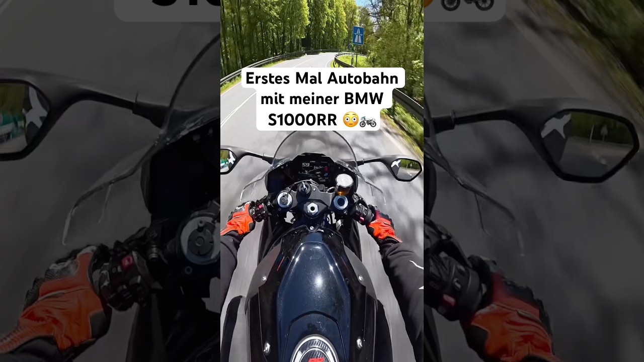 Die Beschleunigung ist anders heftig oder? 😳🔥 #motorrad #autobahn #bmws1000rr