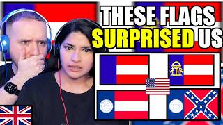 Couple From The UK Reacts to What Does Every U.S State Flag Mean