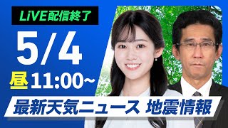 ウェザーニュースの配信のサムネイル画像