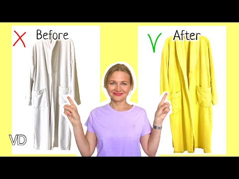 🔴  ПРЕВЗОШЛА ВСЕ ОЖИДАНИЯ! Как покрасить в стиралке / ПОКРАСКА ТКАНИ / How to dye clothes / diy