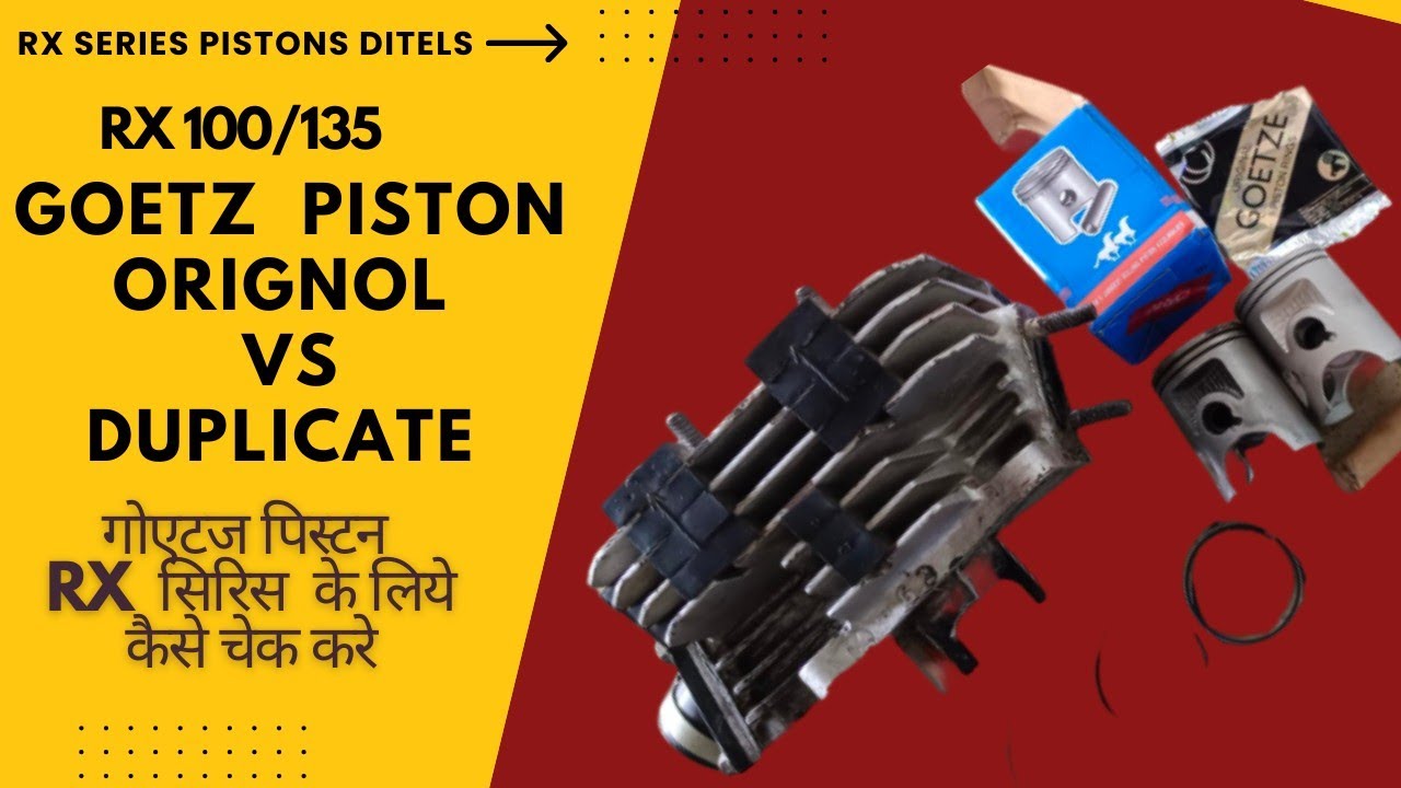 Goetz Piston Original vs Duplicate For Rx Bikes 