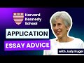 Harvard Kennedy School Application Essay Advice