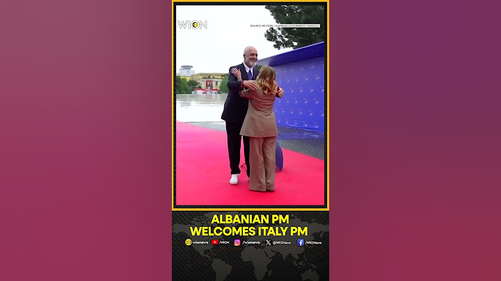 Albanian PM Edi Rama Drops To One Knee, Does 'Namaste' To Welcome Italian PM Meloni | WION Shorts