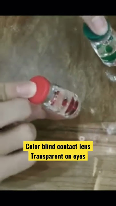 Contact lens for #colorblind #colourblindness #colourblind to pass the test