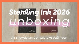 Complete vs Full Year  Sterling Ink 2026 Planner Comparison & First Impressionsmp4
