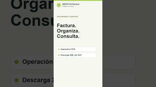 Facturación CFDI 4.0 y XML del SAT | SOATI E-Factura Plataforma Fiscal