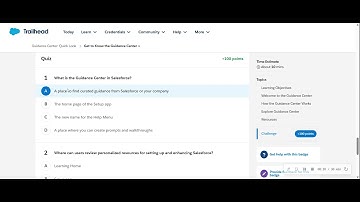 Guidance Center  Quick Look