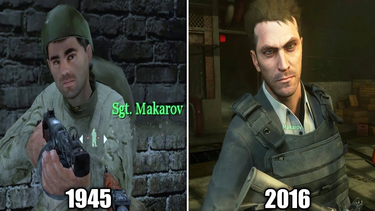 EVOLUTION Of Makarov Bloodline Then And Now In Call Of Duty History EVOLUTION Of Makarov Bloodline Then And Now In Call Of Duty History