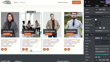 Team snippet customization video odoo | odoo 15 | Snippets