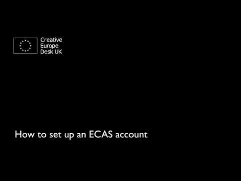 Step 1. Creative Europe - How to set up an ECAS Account